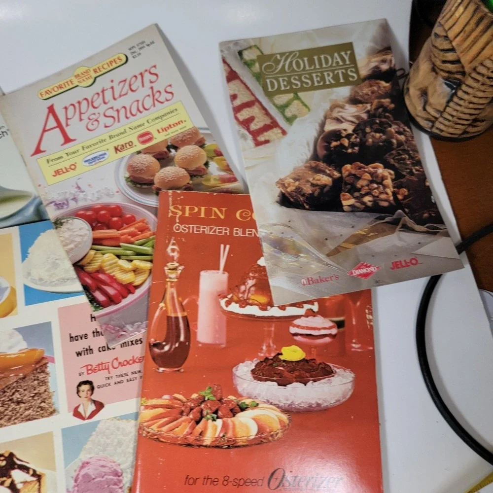 Vintage Cookbook‎ Lot of 6 Osterizer Jello Betty Crocker Hidden Valley Ranch